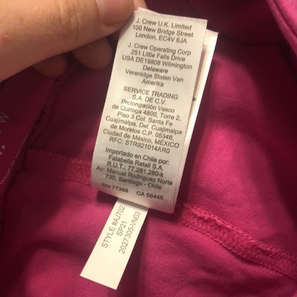 J. Crew Factory Womens Size S Pink Cropped Everyday Cotton Leggings AJ702 Ballet - Picture 11 of 14